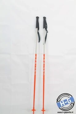 Fischer Oneway Wit-oranje Skistokken NIEUW – 125